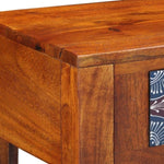 ZNTS Side Table 40x30x36 cm Solid Wood Acacia 4016511