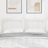 LED Headboard White 160 cm Faux Leather 42007306