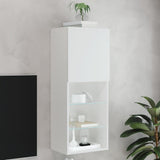 TV Cabinet with LED Lights White 40.5x30x102 cm 837057
