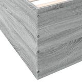 Bed Frame without Mattress Grey Sonoma 150x200 cm 3280921
