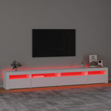 TV Cabinet with LED Lights White 270x35x40 cm 3152746