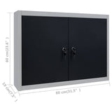 Workbench with Four Wall Panels and Two Cabinets 3053435