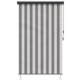 Roller Blind Anthracite and White 100 x 250 cm 42037180