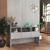 Sideboard Concrete Grey 105x30x70 cm Engineered Wood 808381