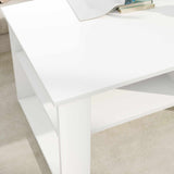 Coffee Table with Storage White 96 x 54 x 44 cm Engineered Wood 8000148