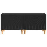 TV Cabinet Black Engineered Wood 896236