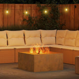 Fire Pit Brown 80 x 80 x 40 cm Weathering Steel 858921