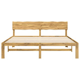 Double Bed Frame with Headboard ROSTOCK White 200 x 200 cm 3405439