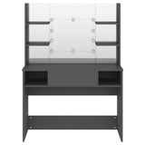 Makeup Table Grey MDF with melamine surface Makeup Table 331542