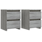 ZNTS Bedside Cabinets 2 pcs Grey Sonoma 30x30x40 cm Engineered Wood 815330