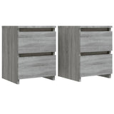 ZNTS Bedside Cabinets 2 pcs Grey Sonoma 30x30x40 cm Engineered Wood 815330