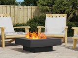 Fire Pit Black 60 x 60 x 30 cm Steel 858954
