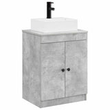Bathroom Furniture Set Concrete Grey Engineered Wood 3404253