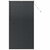 Venetian Blinds Height Adjustable Black 220 x 115 cm Aluminium 42006175