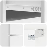 Wall-Mounted Bedside Cabinet High Gloss White 34.5 x 33 x 40 cm 899153
