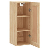 Wall Mounted Cabinet Sonoma Oak 34.5x34x90 cm Engineered Wood 830479