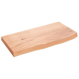 Wall Shelf Light Brown 60x30x cm Treated Solid Wood Oak 363645
