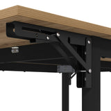 Extendable Dining Table 120 x 81.5 x 75 cm Engineered Wood 8006120