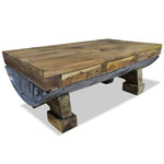 ZNTS Coffee Table Mixed Recycled Wood 90x50x35 cm 244500