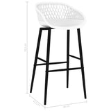Bar Chairs 4 pcs White 248162