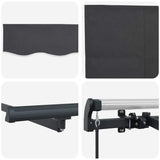 Retractable Awning Anthracite 250 x 200 cm Fabric 3329370