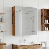 Bathroom Mirror Cabinet Old Wood 60 x 14.5 x 70 cm 889061