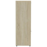 Book Cabinet Sonoma Oak 90x30x90 cm Engineered Wood 802933