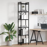 Bookshelf Black Oak 40 x 30 x 189.5 cm Engineered Wood 868347