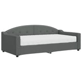 Daybed with Mattress Dark Grey 90x190 cm Fabric 3197598