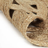 Handmade Rug Braided Jute 210 cm 343615