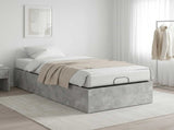Bed Surround for Adjustable Bed Base Concrete Grey 100 x 190 cm 8021850