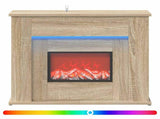 Fireplace with LED Strip Sonoma 63 x 20 x 54.5 cm 8021097