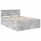 Bed Frame Concrete Grey 150 x 200 cm Engineered Wood 3408567