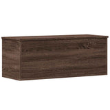 Storage Box Brown Oak 90x35x35 cm Engineered Wood 840687