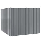 Garden Shed Grey 195x198x159 cm Galvanised Steel 46254