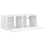 TV Wall Cabinet Gloss White 78.5 x 31 x 29.5 cm Engineered Wood 892217