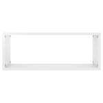 ZNTS Wall Cube Shelf 6 pcs High Gloss White 60x15x23 cm Engineered Wood 807153