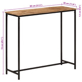 Console Table 80x30x74 cm Solid Wood Mango and Iron 371967