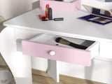 Unicorn-Design Kids Dressing Table, with Mirror and Stool - White T3398P347989