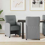 Dining Chairs with Wheels 2 pcs Light grey 57 x 67 x 95 cm 42017847