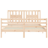 Bed Frame without Mattress 160x200 cm Solid Wood 3194581