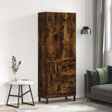 Highboard Smoked Oak 69.5x34x180 cm Engineered Wood 3196040