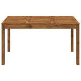 Garden Dinner Table Natural 141 x 80.5 x 75 cm 901251