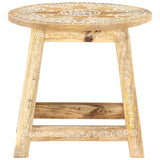 Hand-painted Stool 38x38x35 cm Solid Mango Wood 287445