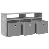 Lowboard with Drawer Concrete Grey 87 x 27.5 x 43 cm 8000583