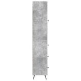 Cabinet Set 2 pcs Concrete Grey 34.5 x 34.5 x 90 cm 3416892
