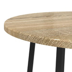 ZNTS Side Table Set - 2 Pieces in Sonoma Oak with Metal 869703