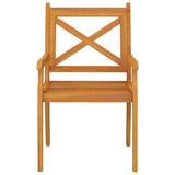 ZNTS 3 Piece Garden Dining Set Solid Wood Acacia 3057997