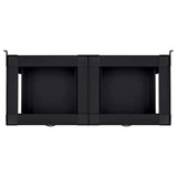 Washing Machine Pedestal 2 pcs Black 127 x 54.5 x 32.5 cm Steel 42022036