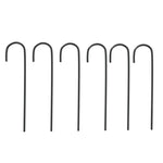 Garden Arch Black Ø180x255 cm Steel 319351